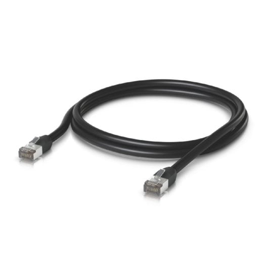 Cabo de rede Ubiquiti UACC-Cable-Patch-Outdoor-5M-BK 24AWG RJ45 blindado, 5 metros, à prova de intempéries