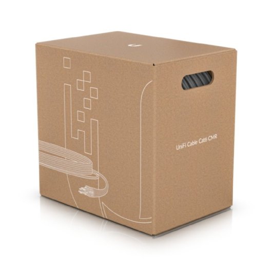 Câble Ubiquiti UC-C6-CMP Cat6 U/UTP 305 m, blanc, cuivre massif, anti-interférences
