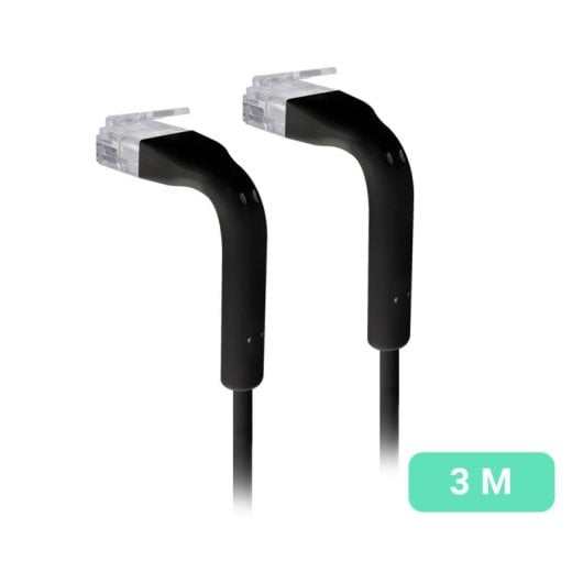 Cable de red Ubiquiti UC-Patch-3M-RJ45-BK 3m Cat6 RJ-45 Negro