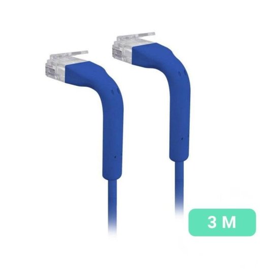 Netzwerkkabel Ubiquiti UC-Patch-3M-RJ45-BL 3m Cat6 RJ-45 Blau Hochgeschwindigkeitsbandbreite