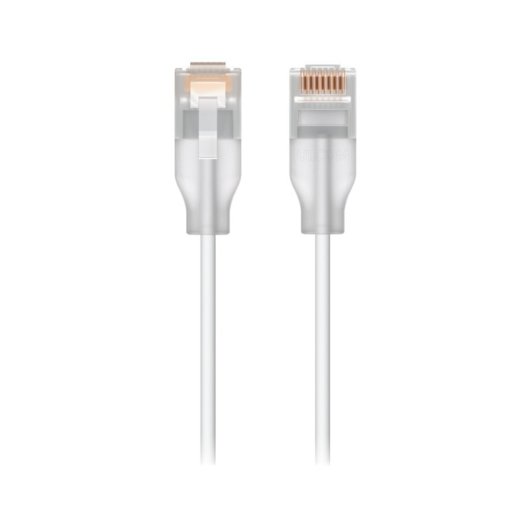 Cable de red Ubiquiti UACC-Cable-Patch-EL-0.15M-W-24 Cat6 0.15m RJ-45 Blanco Translúcido
