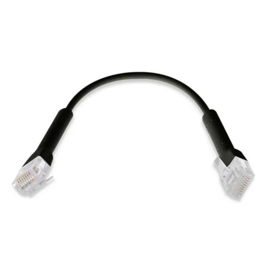 Cable de red Ubiquiti U-CABLE-PATCH-RJ45-BK-50 ultrafino Cat6 0,1m RJ-45 negro pack 50