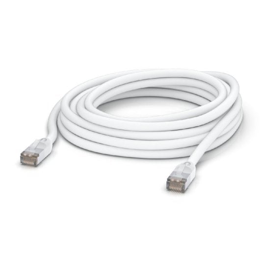 Câble réseau Ubiquiti UACC-CABLE-PATCH-OUTDOOR-8M-W Cat5e S/UTP RJ45 blanc 8 m