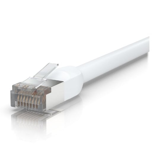 Câble réseau Ubiquiti UACC-CABLE-PATCH-OUTDOOR-8M-W Cat5e S/UTP RJ45 blanc 8 m
