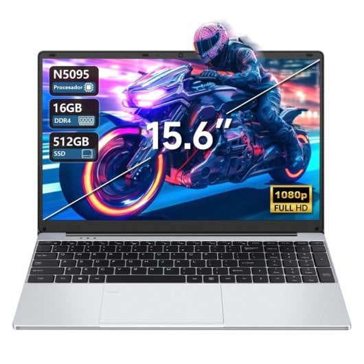 Vanwin 15.6" Intel Celeron N5095 16GB 512GB SSD FHD Windows 11 Pro