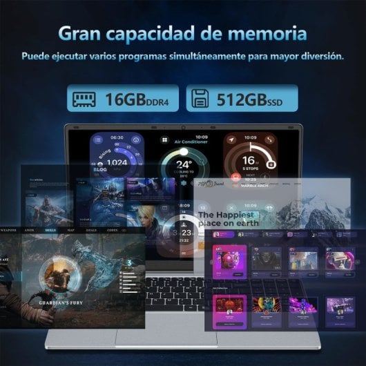 Vanwin 15.6" Intel Celeron N5095 16GB 512GB SSD FHD Windows 11 Pro