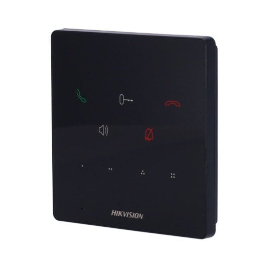Vídeo Porteiro Hikvision DS-KH6000-E1 Com Fio Preto 4W 120x120x21mm