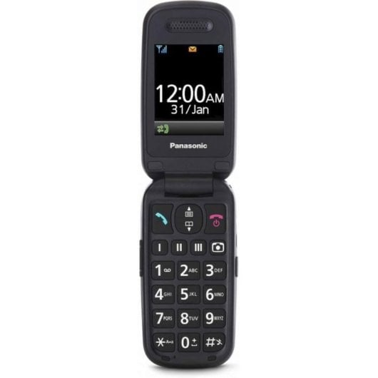 Móvil Panasonic KX-TU446EXR con tapa, teclas grandes, Bluetooth, batería larga duración, rojo