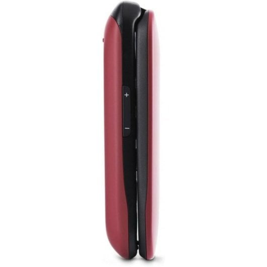 Móvil Panasonic KX-TU446EXR con tapa, teclas grandes, Bluetooth, batería larga duración, rojo