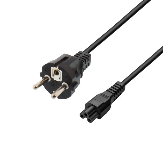 Cable de Alimentación Ewent EC1907 1,8m Enchufe Tipo F a C5 H05VV-F3G Tapones Moldeados