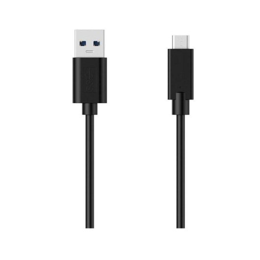 Cable Ewent USB 2.0 1,8m USB-A a USB-C Cobre Completo Negro