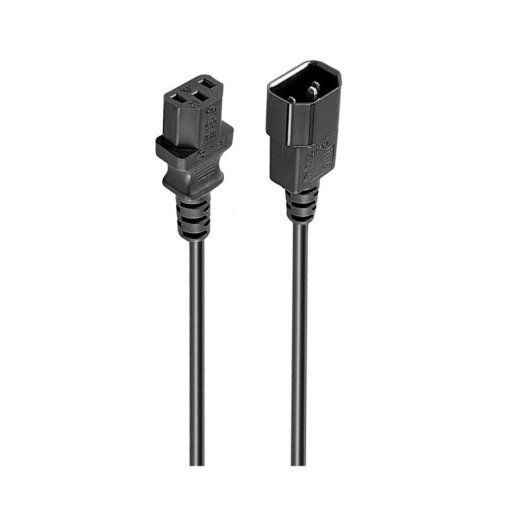 Cable extensor Ewent EC1914 Schuko IEC C13 3m Negro con conectores C14 a C13 moldados