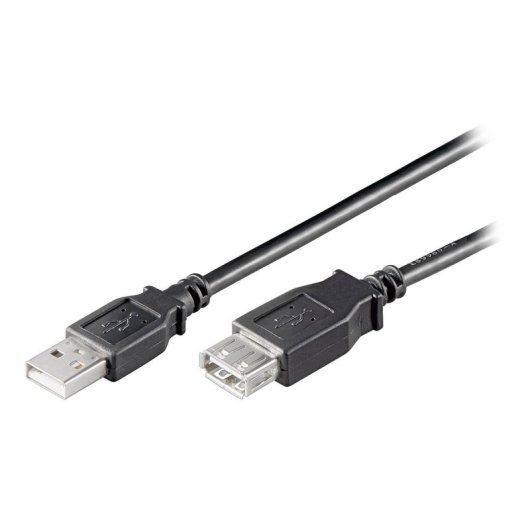 Cable USB Ewent EC1013 3m Extensión USB 2.0 A Macho a A Hembra 480Mbps Negro