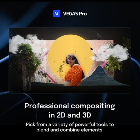 Editor gráfico Magix VEGAS Pro Suite 22 1 licencia AI AV1 AVC HEVC Mocha Windows