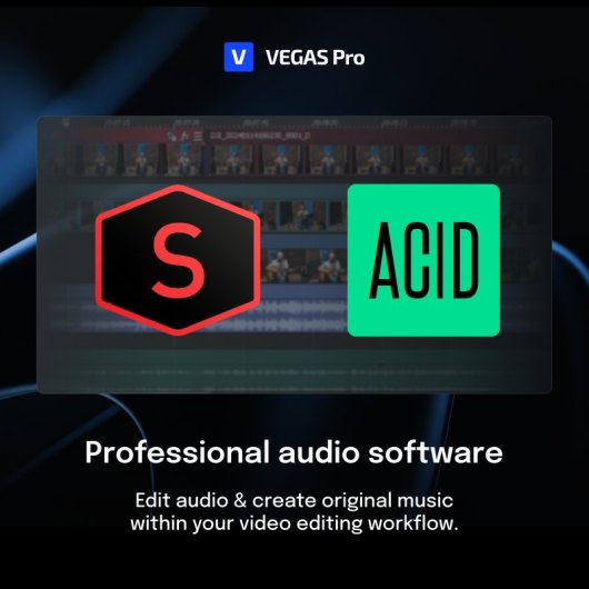 Editor gráfico Magix VEGAS Pro Suite 22 1 licencia AI AV1 AVC HEVC Mocha Windows