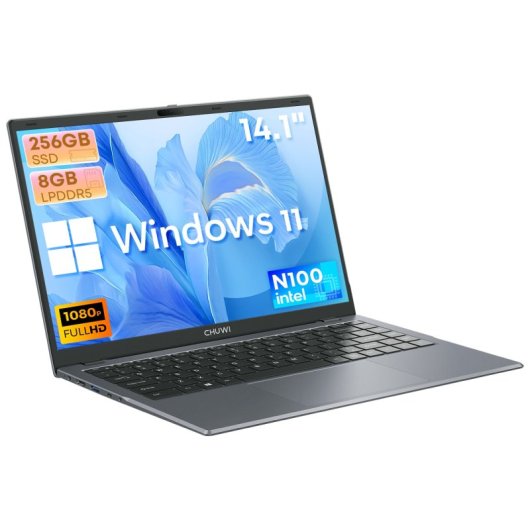 Chuwi Gemibook Xpro Laptop - Processador Intel N100 14.1&quot; Windows 11 8g+256g 5000mah Bateria - Cinza