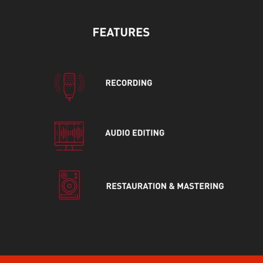 Logiciel d'enregistrement et de mastering numérique Magix SOUND FORGE Audio Studio 17 Edition