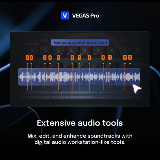 Software Magix VEGAS Pro Edición de Vídeo AI Descarga Digital Licencia
