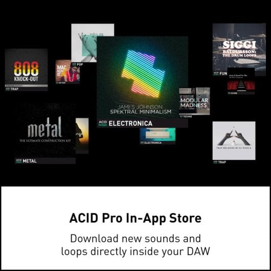 Estación de trabajo de audio digital Magix ACID Pro 11 Plug-ins profesionales edición por bucles