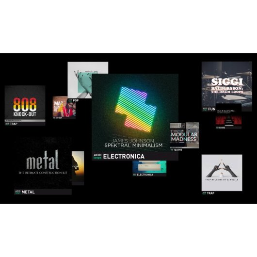 Estación de trabajo de audio digital Magix ACID Pro 11 Plug-ins profesionales edición por bucles