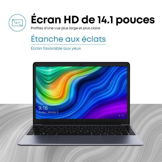 Portátil Chuwi HeroBook Pro 14.1" Intel N4020 8GB SSD 256GB Windows 11 Dual WiFi