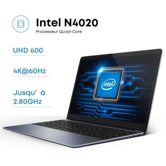 Portátil Chuwi HeroBook Pro 14.1" Intel N4020 8GB SSD 256GB Windows 11 Dual WiFi