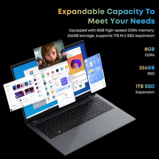 Portátil Chuwi HeroBook Plus 15.6" Intel Celeron N4020 8GB SSD 256GB IPS FHD