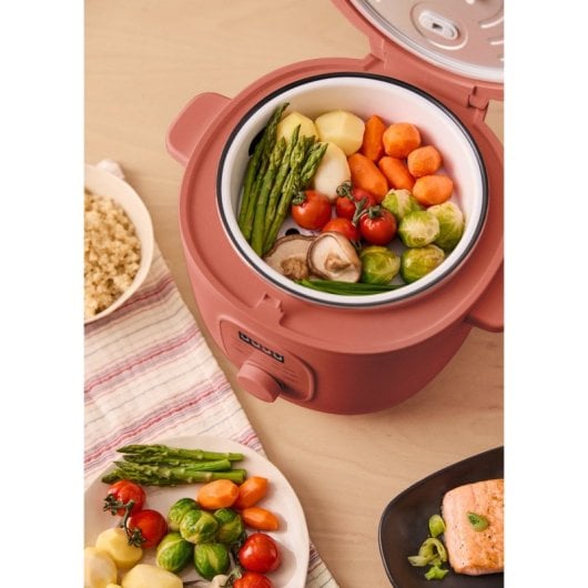 Arrocera Create 2L Compacta Programable 24h Recipiente Antiadherente Mantiene Calor 12h