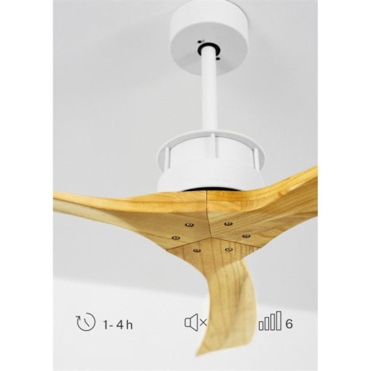 Ventilador DC Create Motor ultrasilencioso 40W 6 velocidades 153x15mm madera natural WiFi opcional