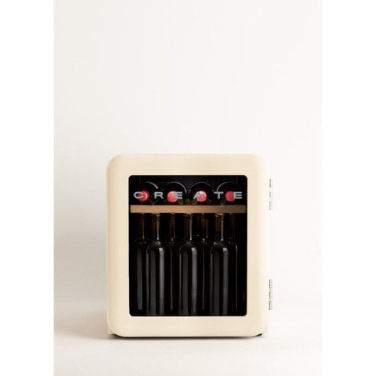 Vinoteca Create Acero Inoxidable Control Digital 12Bbotellas 4°C-22°C G Blanco