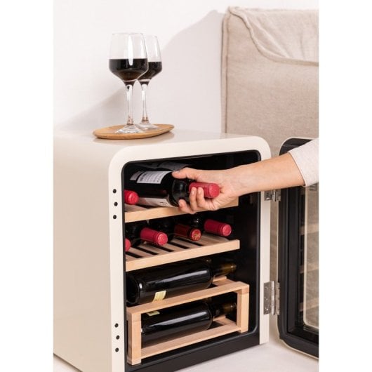 Vinoteca Create Acero Inoxidable Control Digital 12Bbotellas 4°C-22°C G Blanco