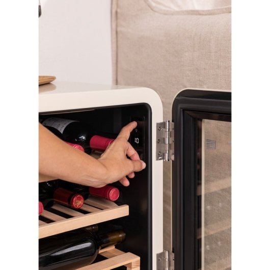 Vinoteca Create Acero Inoxidable Control Digital 12Bbotellas 4°C-22°C G Blanco