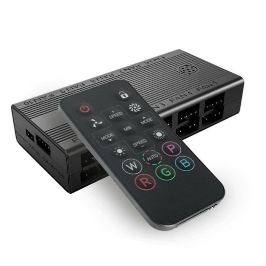 Hub de Control Mars Gaming MF-HUB 10xPWM 10xARGB Mando Remoto Sincronización ARGB