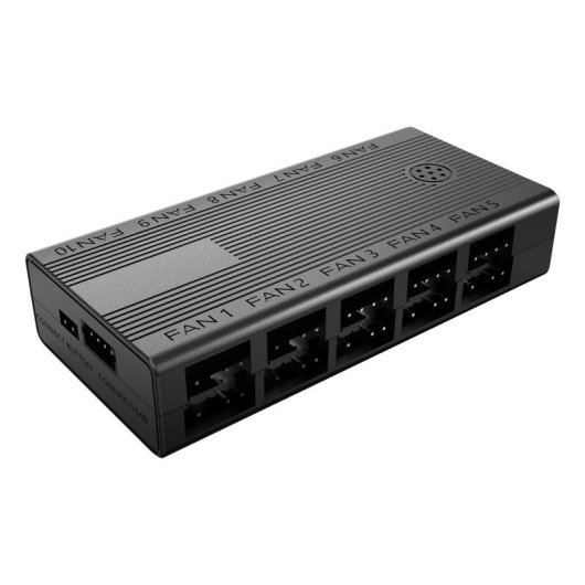 Hub de Control Mars Gaming MF-HUB 10xPWM 10xARGB Mando Remoto Sincronización ARGB