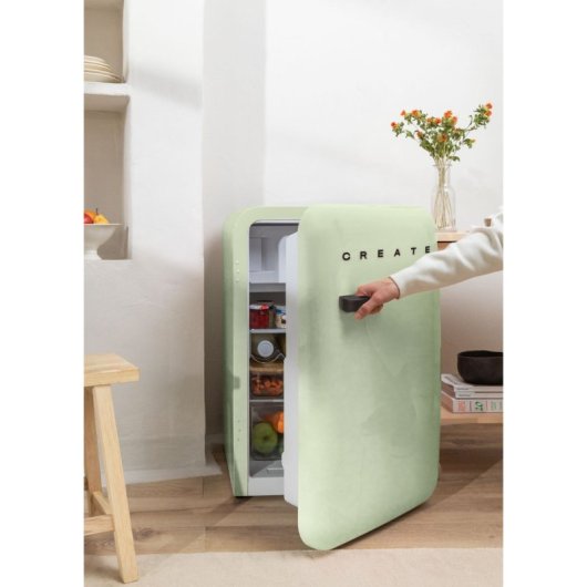 Frigorífico Create Retro Mini 83cm 107L D Verde
