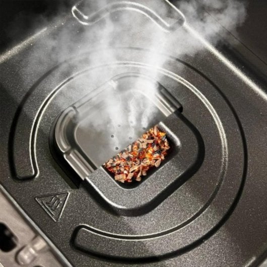 Chips de defumar de madeira de carvalho para airfryer e churrasqueira, aroma intenso 100% natural