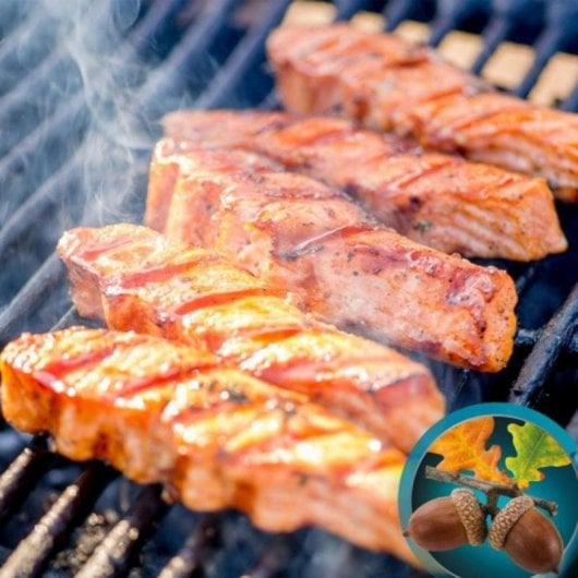 Chips de defumar de madeira de carvalho para airfryer e churrasqueira, aroma intenso 100% natural