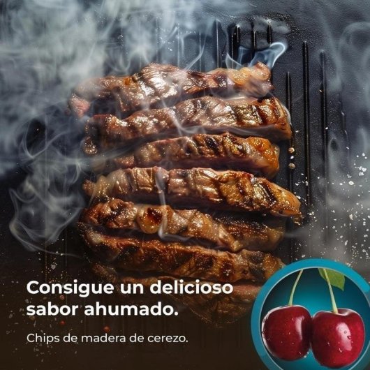 Chips de fumagem Cecotec Smokin' Cherry Chips madeira de cerejeira alta pureza