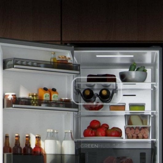 Kühlschrank Combi Cecotec Bolero CoolMarket Total No Frost 185cm 409L E Inox Display