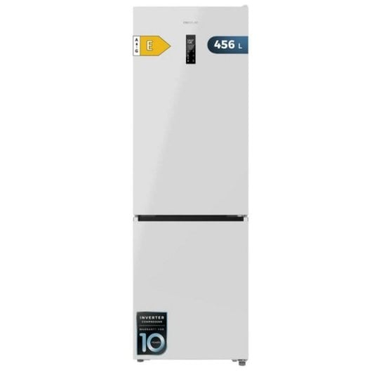 Frigorífico Cecotec Combi 201cm 456L E Blanco Total No Frost Display Exterior GreenHub XL