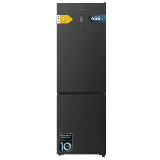 CecotecBolero CoolMarket Combi 456L Frigorífico 201cm Clase E Inox Oscuro No Frost