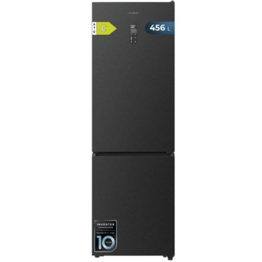 Cecotec Bolero CoolMarket Combi 456L Frigorífico  201cm C Inox oscuro Total No Frost Inverter Display