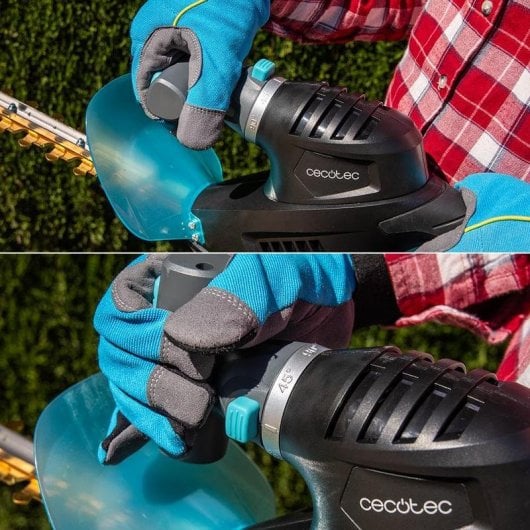 Cortasetos Cecotec TitaniumSword 450 45cm Cuchillas Titanio Mango Rotatorio Seguridad