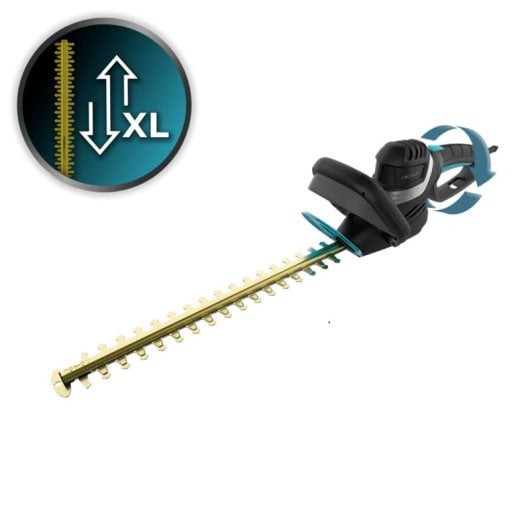 Cortasetos Cecotec TitaniumSword 610 XL cuchillas titanio mando rotatorio 61 cm