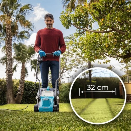 Cortacésped Cecotec Terrenator 330 Flex 1200W 33cm 3 Alturas BeltDrive Depósito 30L