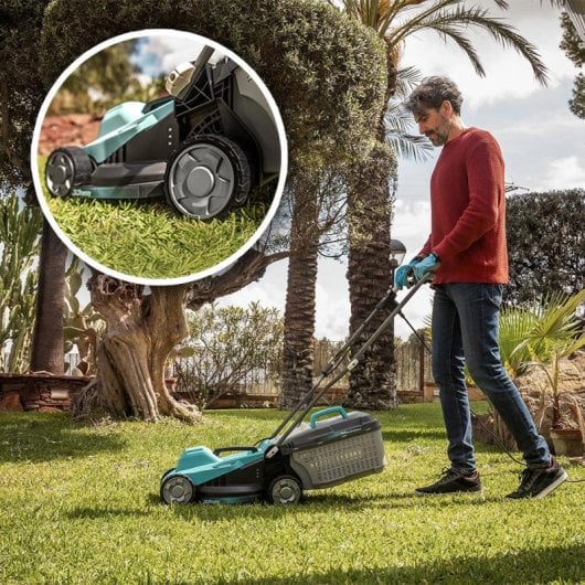 Cortacésped Cecotec Terrenator 330 Flex 1200W 33cm 3 Alturas BeltDrive Depósito 30L