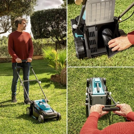 Cortacésped Cecotec Terrenator 360 Flex Z 1500W 36cm 3en1 Mulching Z-Tech BeltDrive XL
