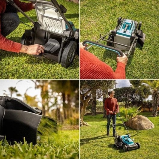 Cortacésped Cecotec Terrenator 460 Flex Z 2000W 46cm Automático 4in1 BeltDrive