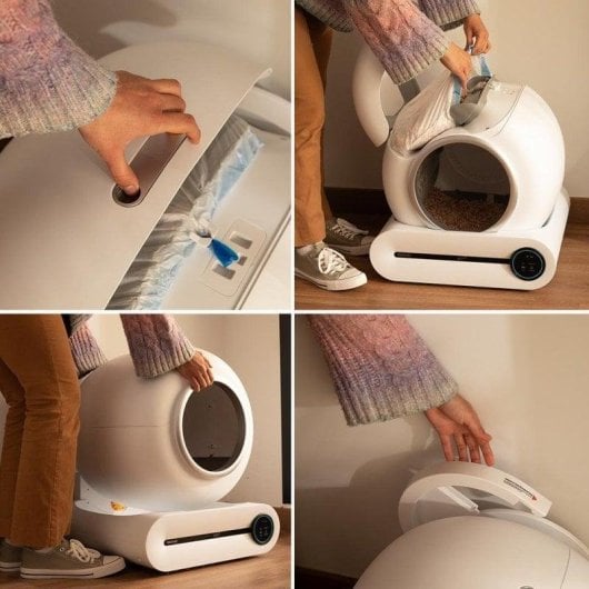 Arenero inteligente Cecotec Pumba 8500 CleanKitty Smart autolimpeza WiFi 65L sensor