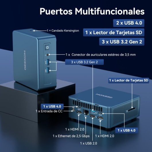 Mini PC GEEKOM Mini IT12 Intel Core i7-1280P 32GB 1TB SSD Windows 11 Pro